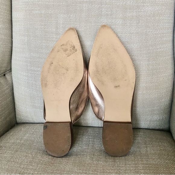 Charles David metalic rose gold pointed toe flats size 6.5 - Picture 9 of 9